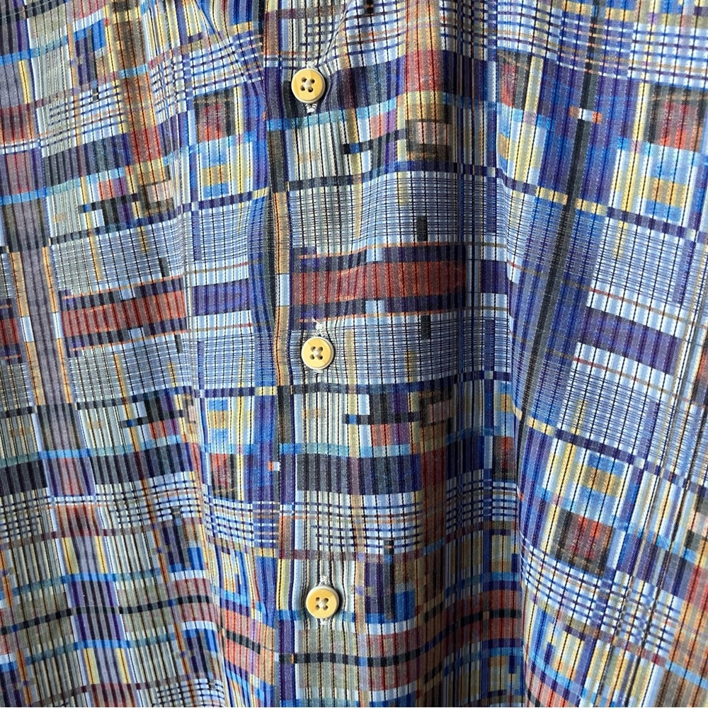 Stylish Multicolor Geometric Button Down Shirt - image 6